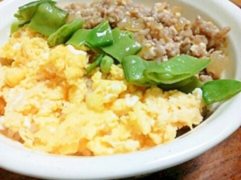 ローカロリーな豆腐を使った☆肉そぼろ丼♪